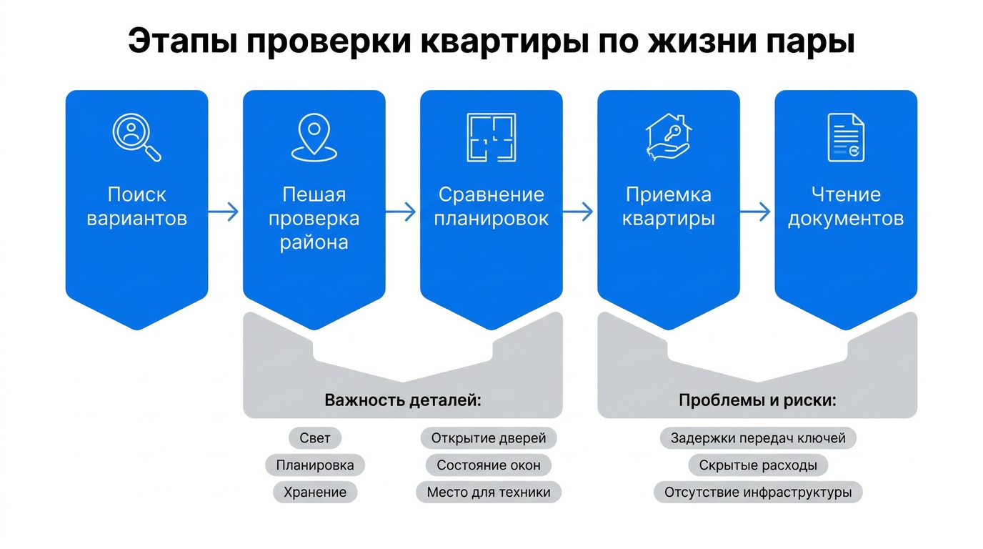 Этапы проверки квартиры